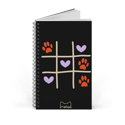 “Tic-Tac-Cat”  Notebook (Black)