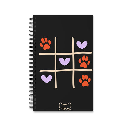 “Tic-Tac-Cat”  Notebook (Black)