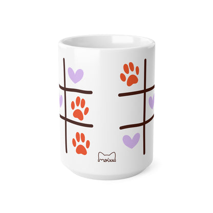 Tassa Blanca“Tic-Tac-Cat” (11oz/15oz)